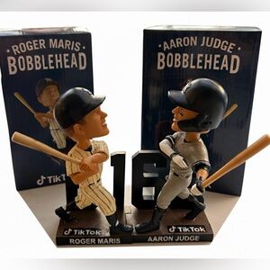 Roger Maris & Aaron Judge Yankees Bobbleheads 2023 2024 SGA 61/62 (FULL SET)